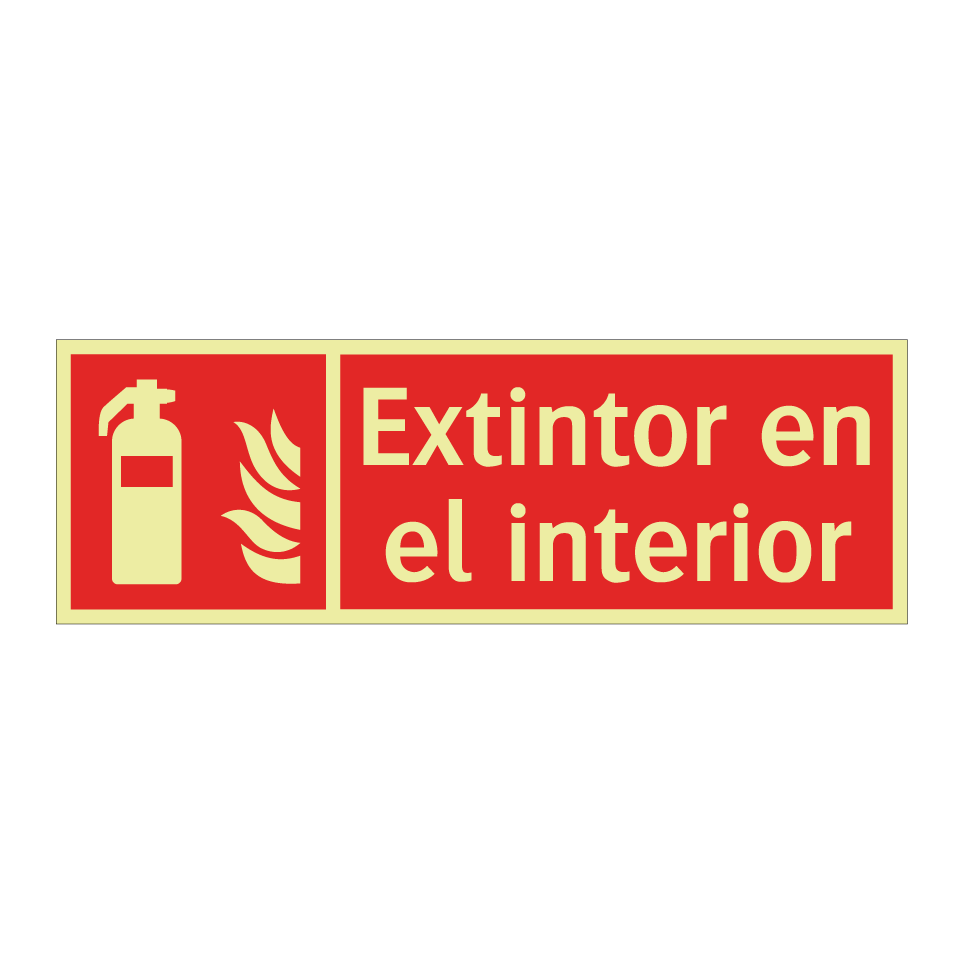 Extintor en el interior