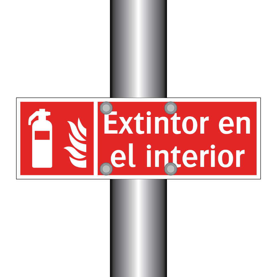 Extintor en el interior