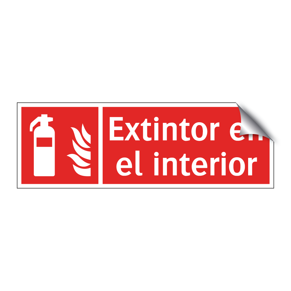 Extintor en el interior