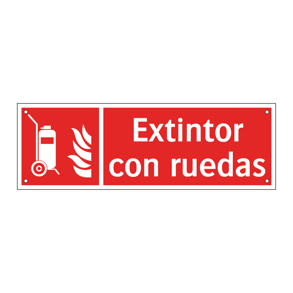 Extintor con ruedas