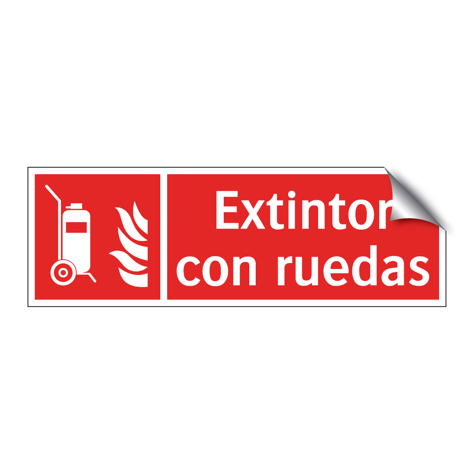 Extintor con ruedas