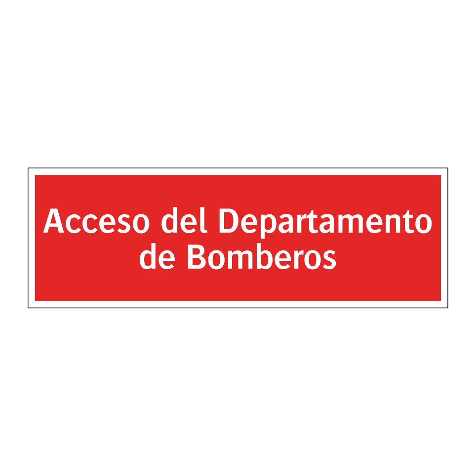 Acceso del Departamento de Bomberos