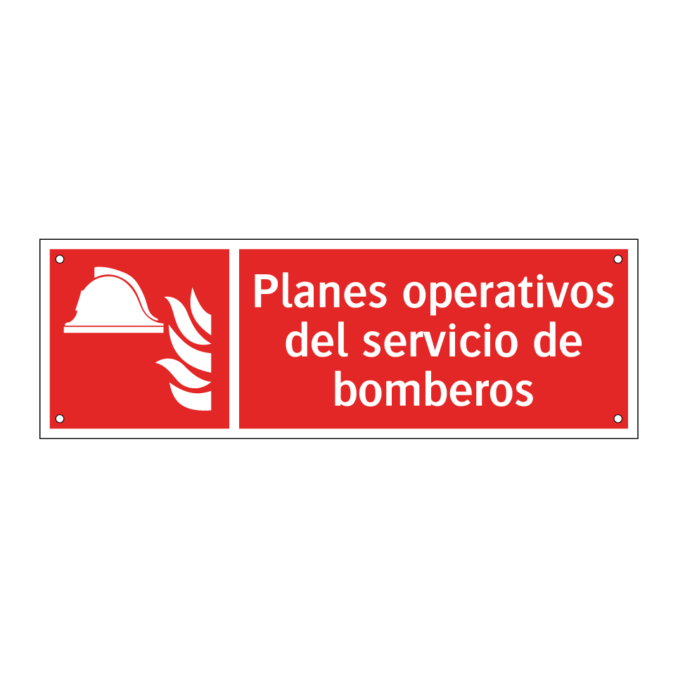 Planes operativos del servicio de bomberos