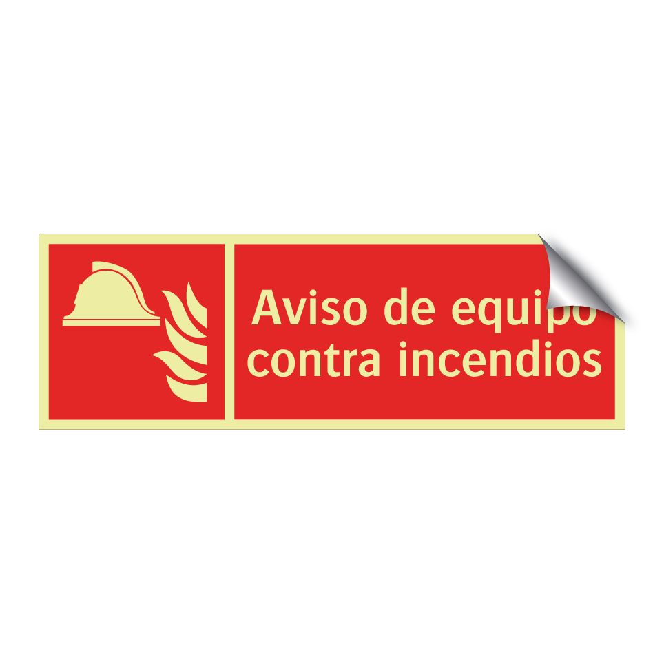 Aviso de equipo contra incendios