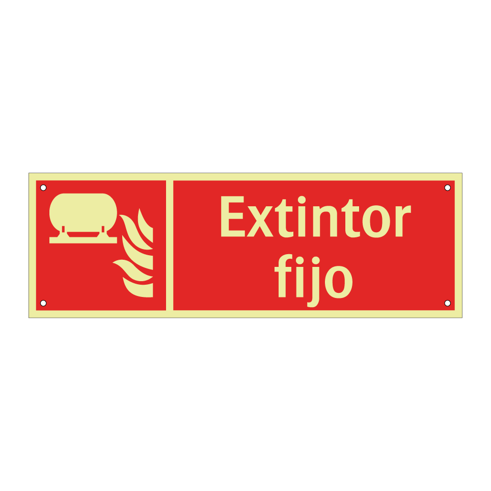 Extintor fijo