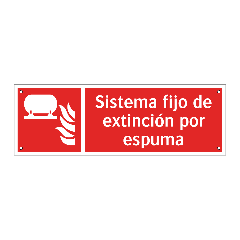 Sistema fijo de extinción por espuma