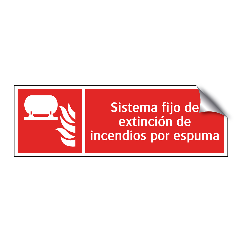 Sistema fijo de extinción de incendios por espuma