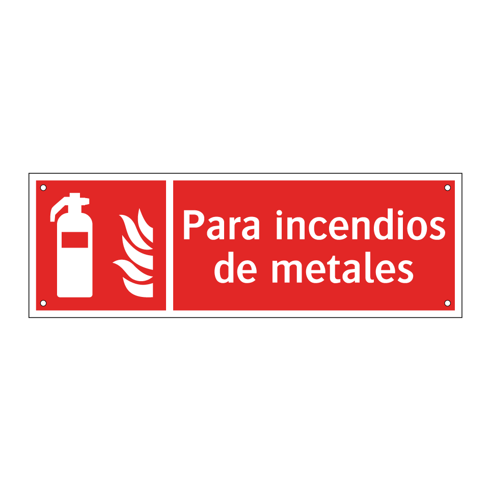 Para incendios de metales