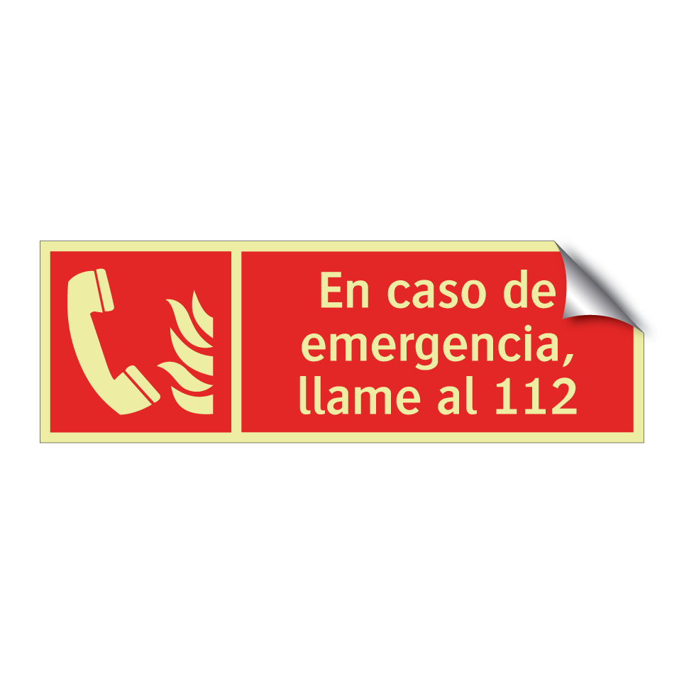 En caso de emergencia, llame al 112