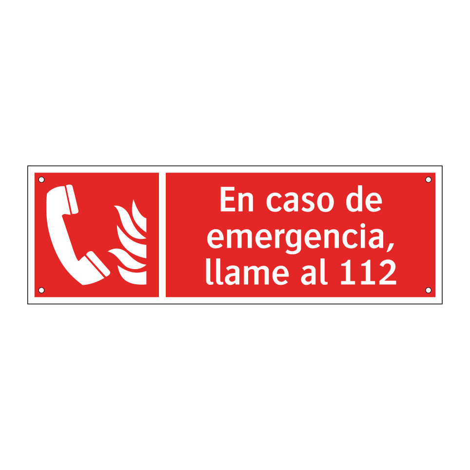 En caso de emergencia, llame al 112