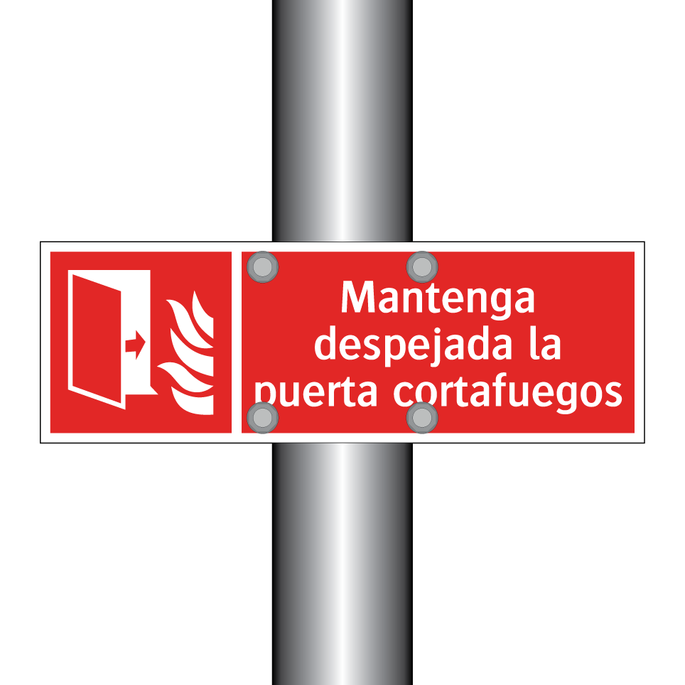 Mantenga despejada la puerta cortafuegos