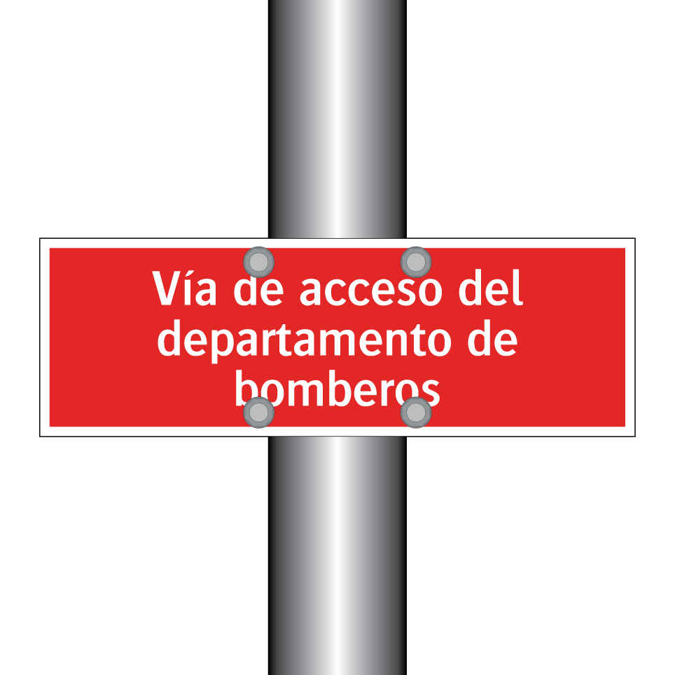 Vía de acceso del departamento de bomberos