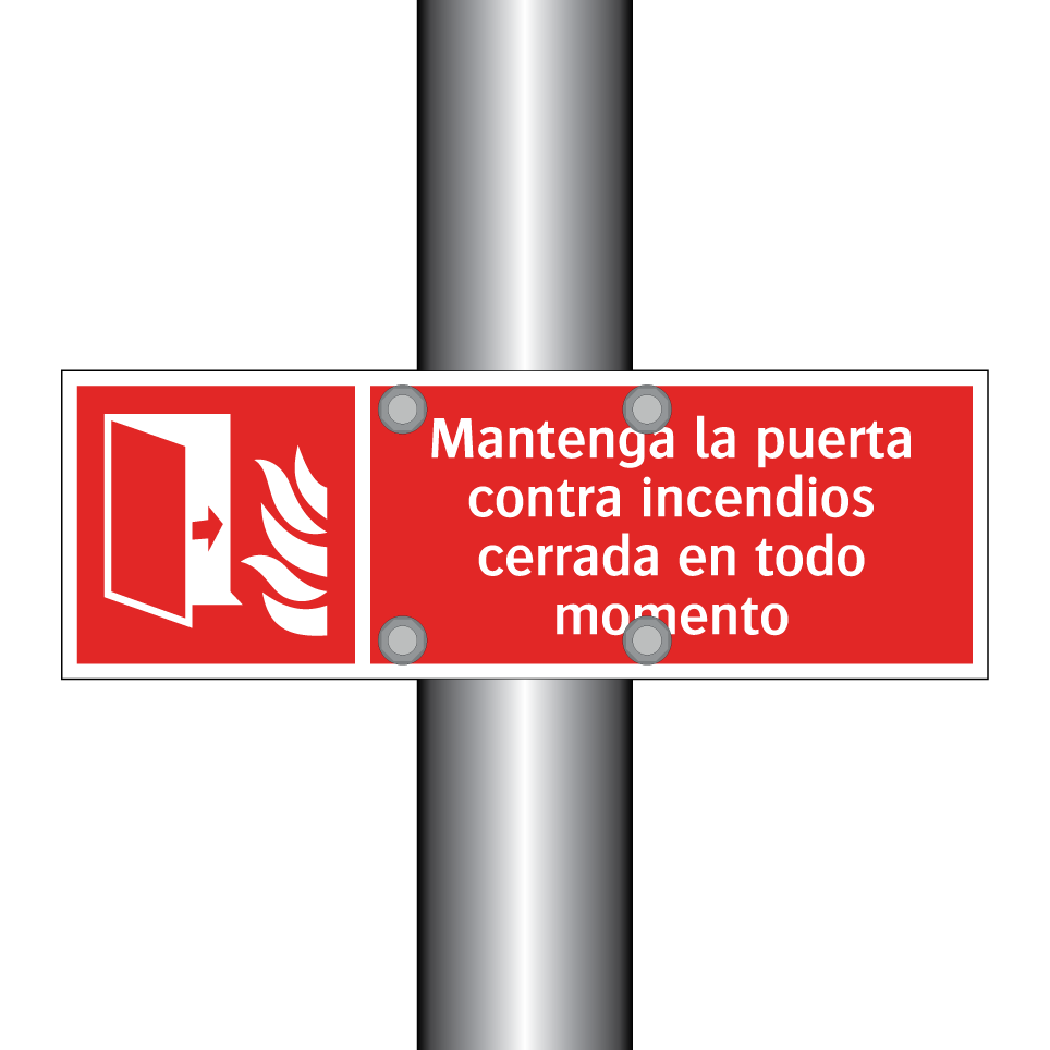 Mantenga la puerta contra incendios cerrada en todo momento
