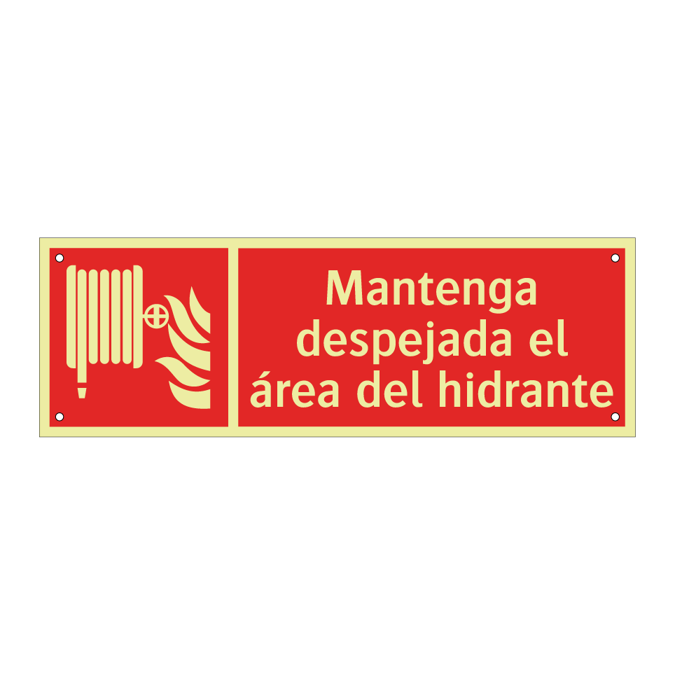Mantenga despejada el área del hidrante
