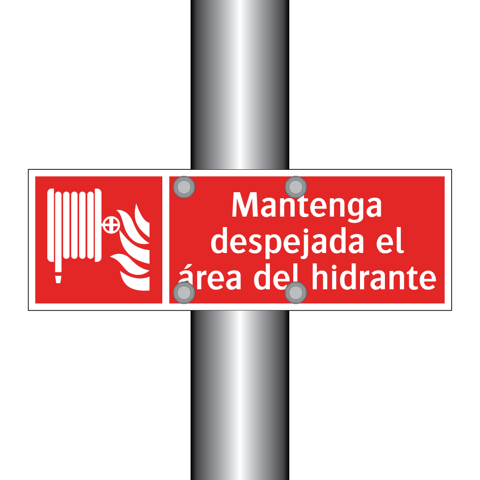 Mantenga despejada el área del hidrante