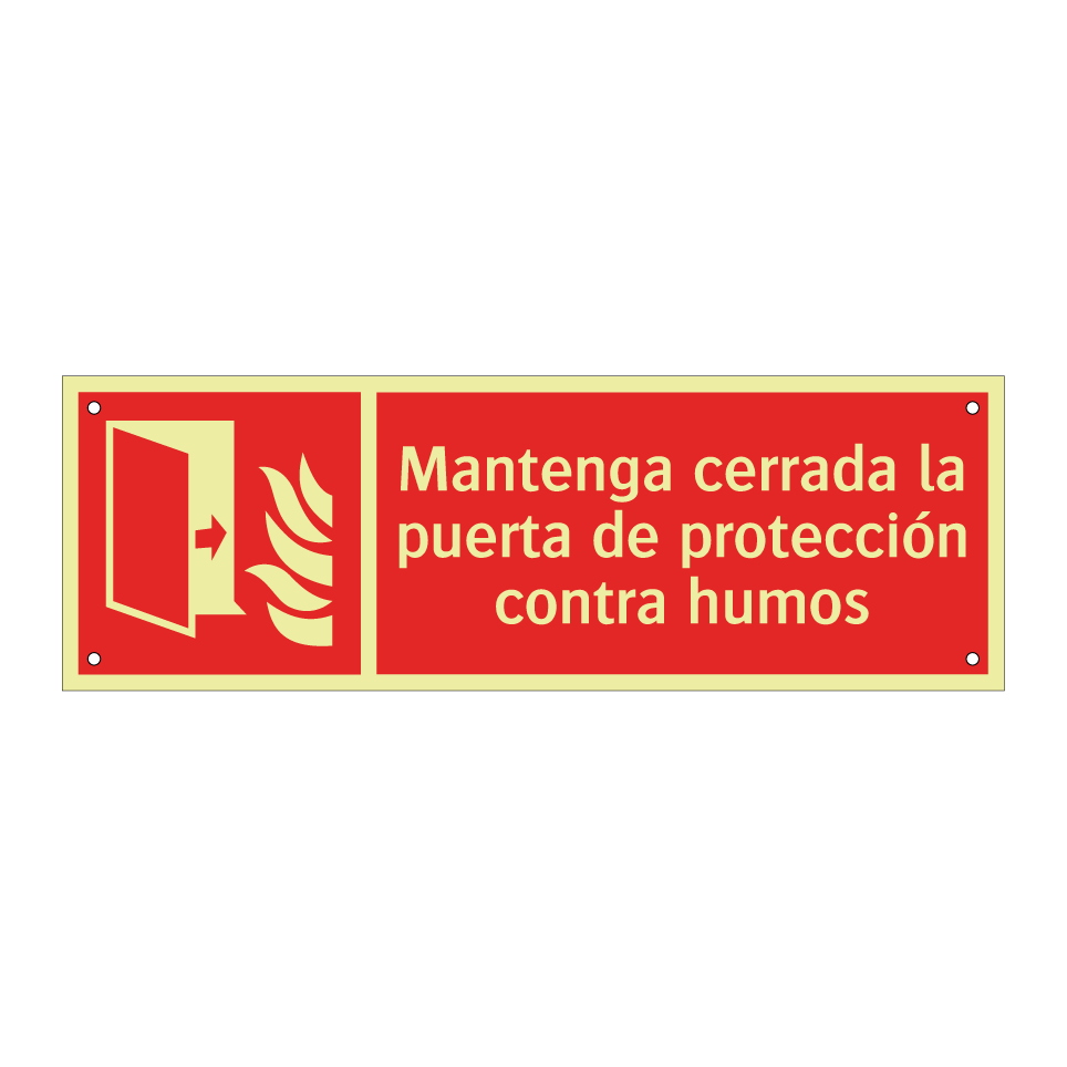 Mantenga cerrada la puerta de protección contra humos