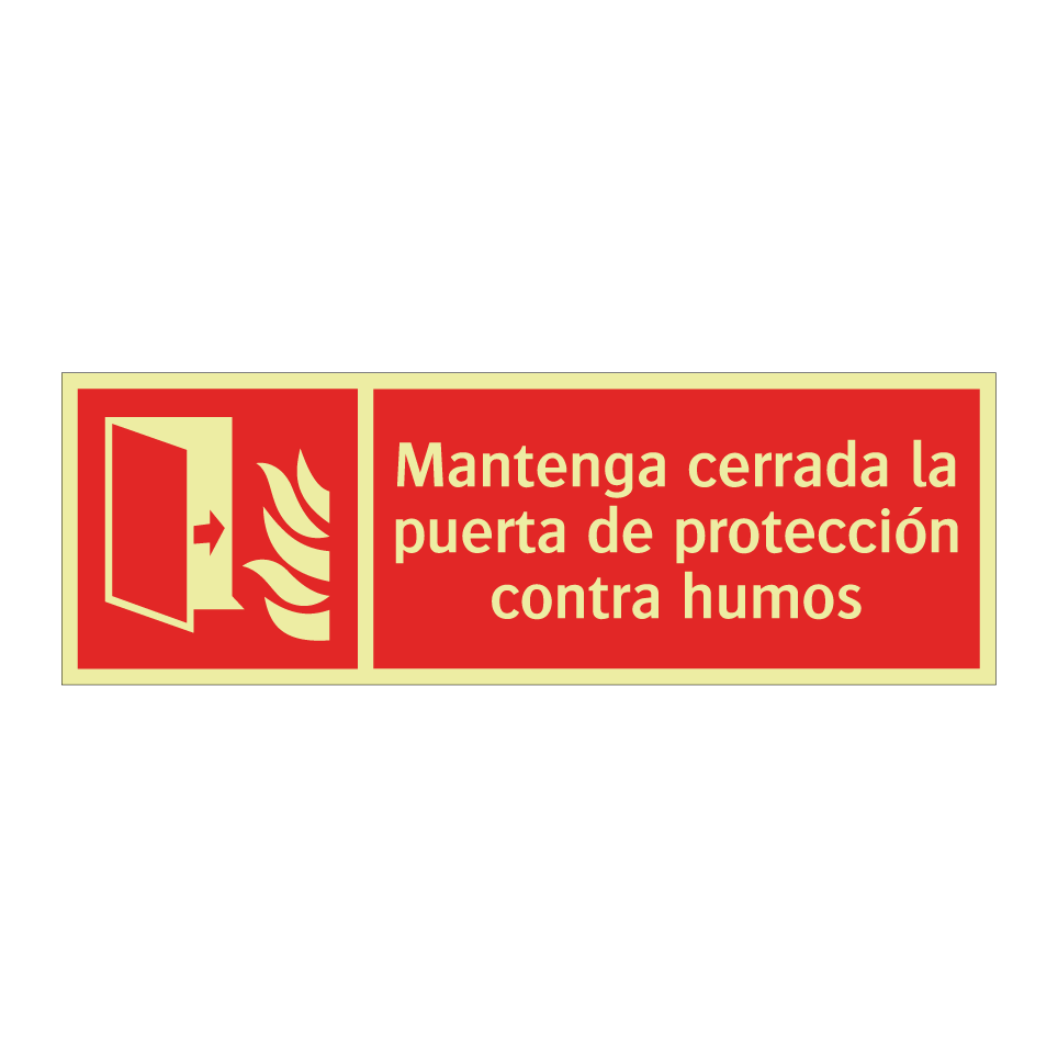 Mantenga cerrada la puerta de protección contra humos