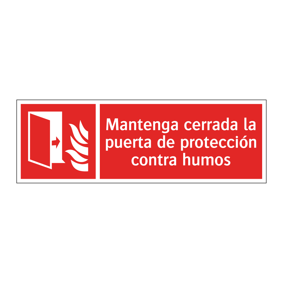 Mantenga cerrada la puerta de protección contra humos