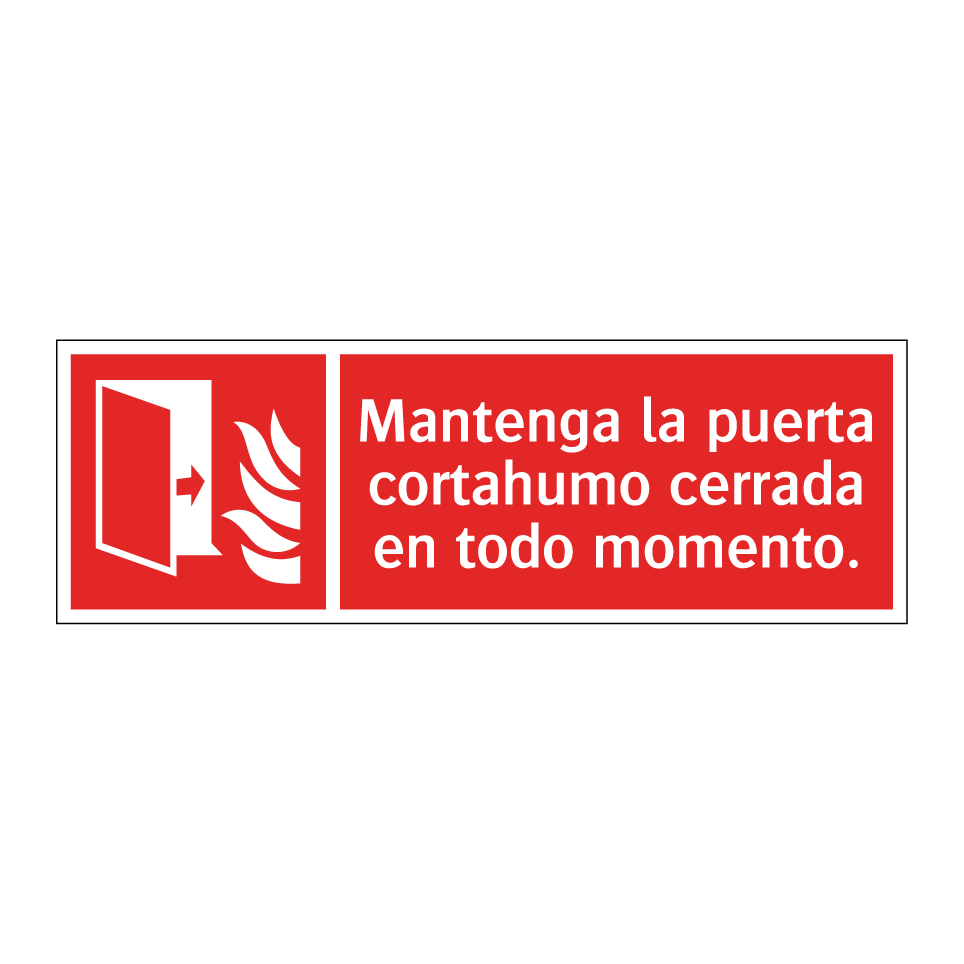Mantenga la puerta cortahumo cerrada en todo momento.