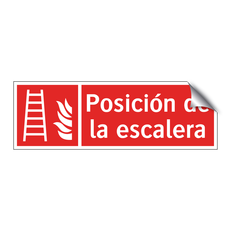 Posición de la escalera