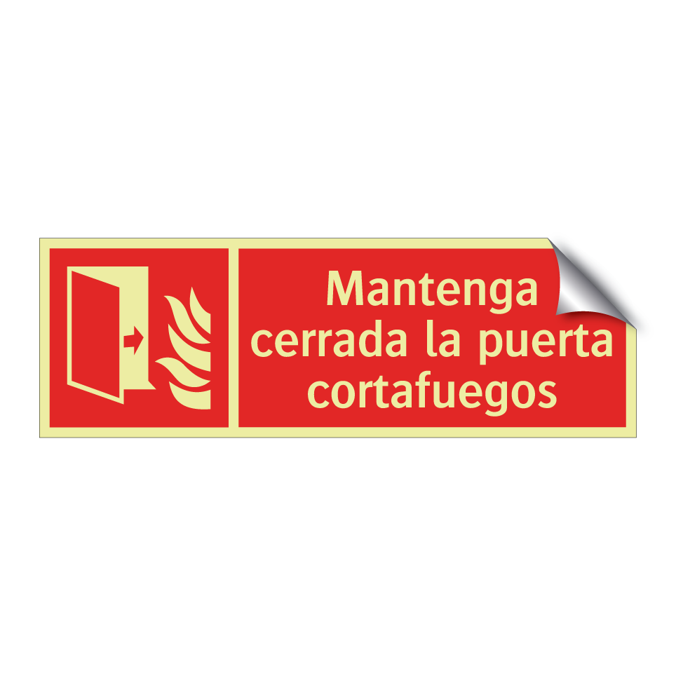 Mantenga cerrada la puerta cortafuegos