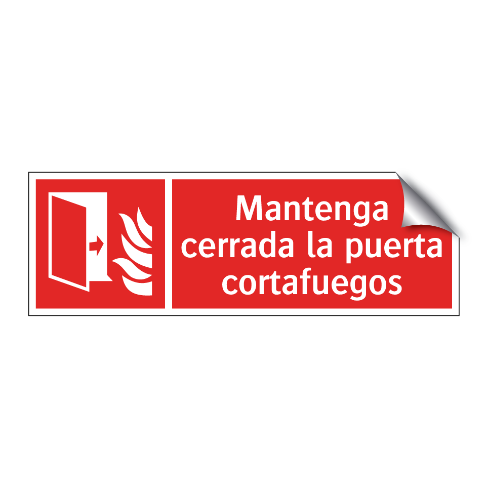 Mantenga cerrada la puerta cortafuegos
