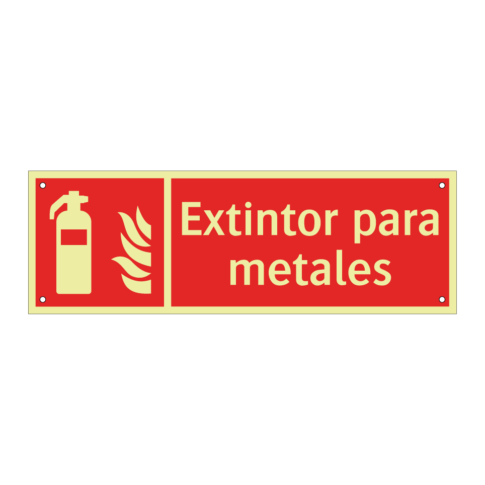 Extintor para metales