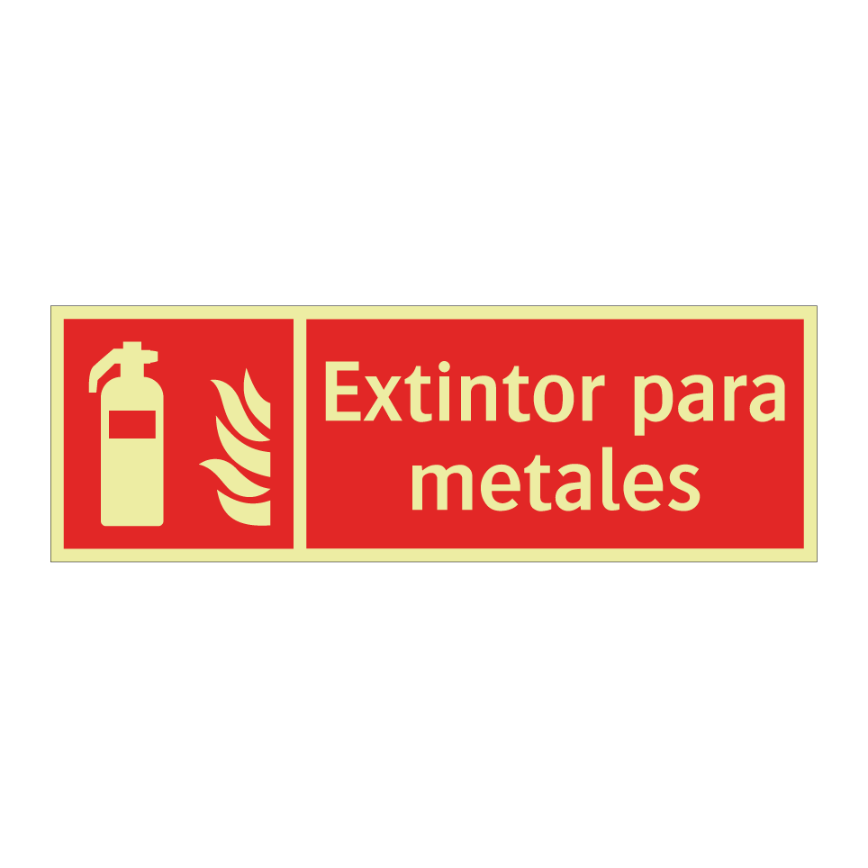 Extintor para metales