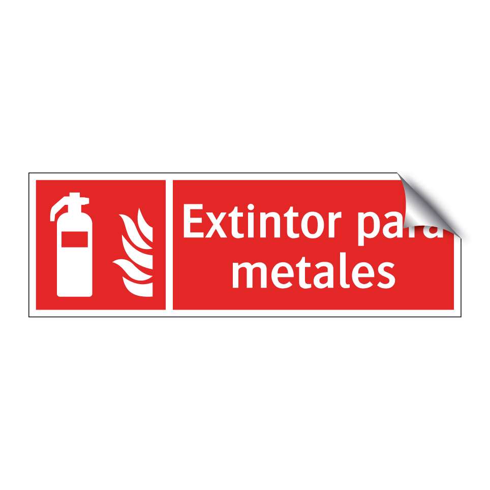 Extintor para metales