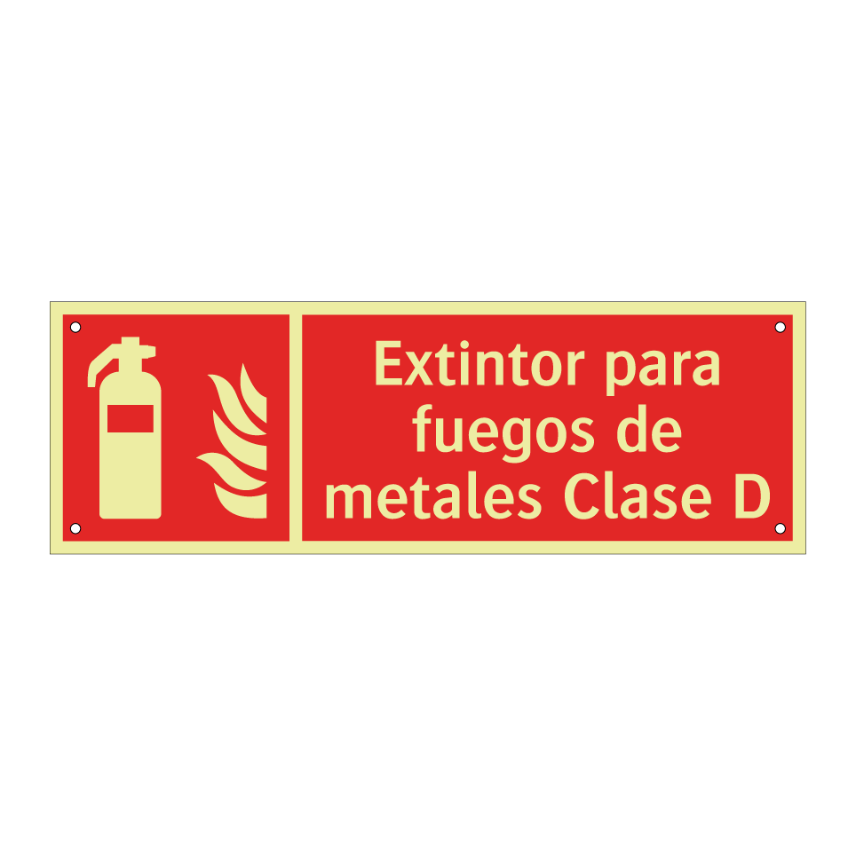 Extintor para fuegos de metales Clase D