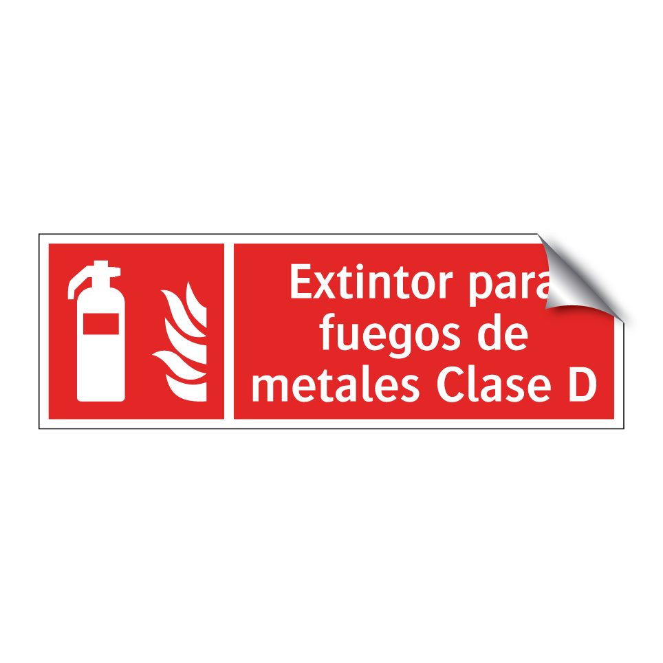 Extintor para fuegos de metales Clase D