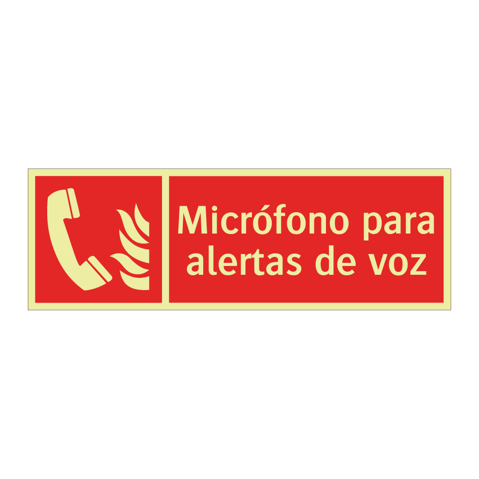Micrófono para alertas de voz