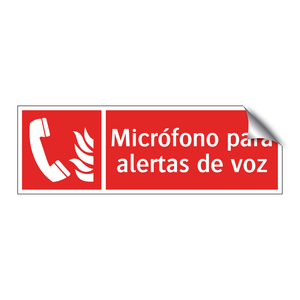 Micrófono para alertas de voz