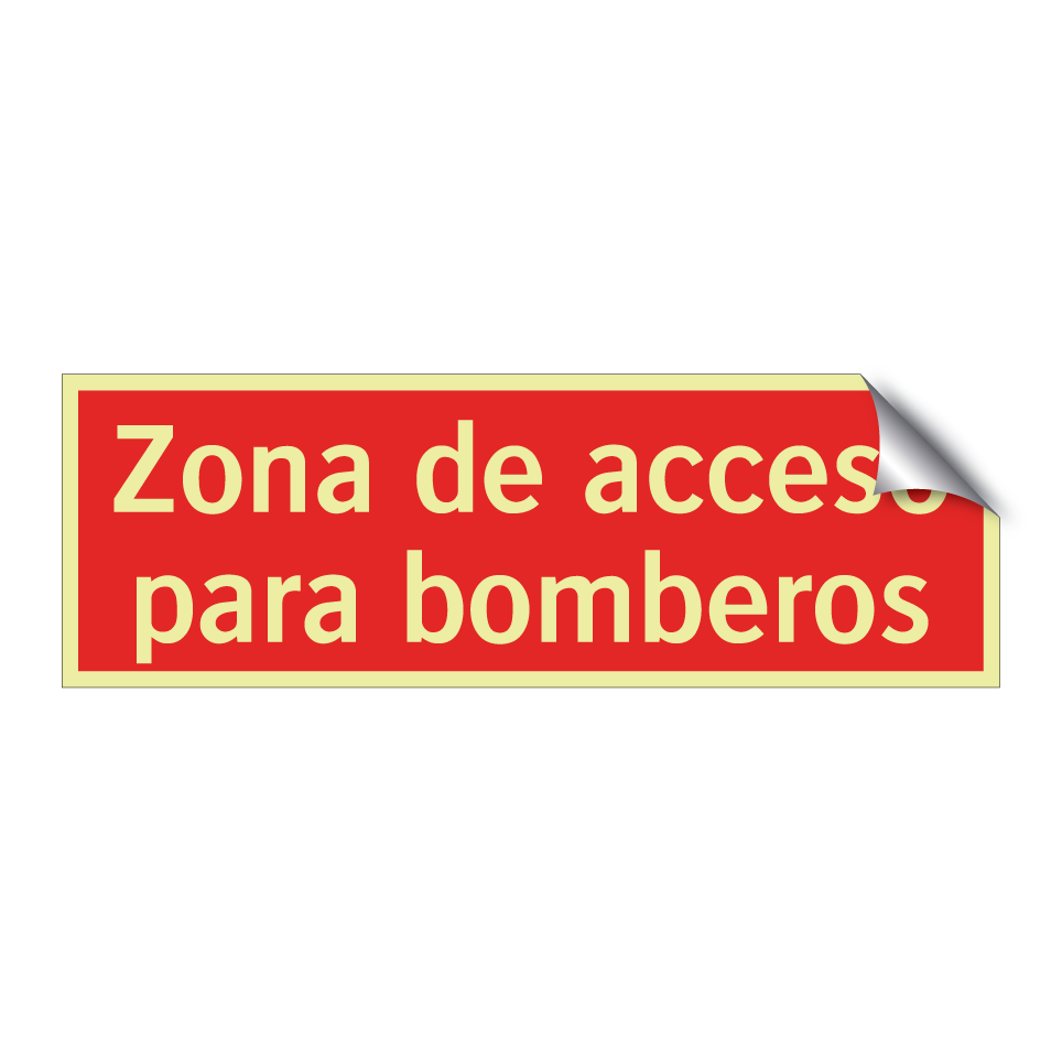 Zona de acceso para bomberos