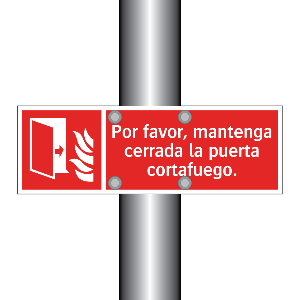 Por favor, mantenga cerrada la puerta cortafuego.