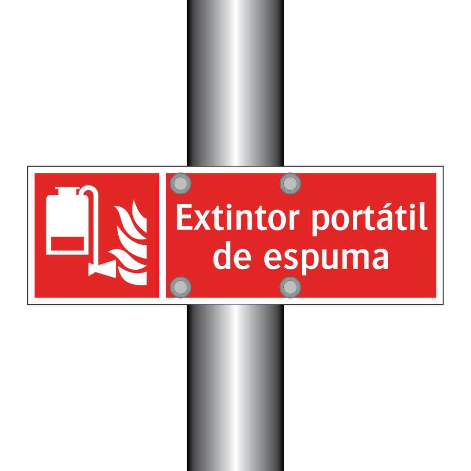 Extintor portátil de espuma