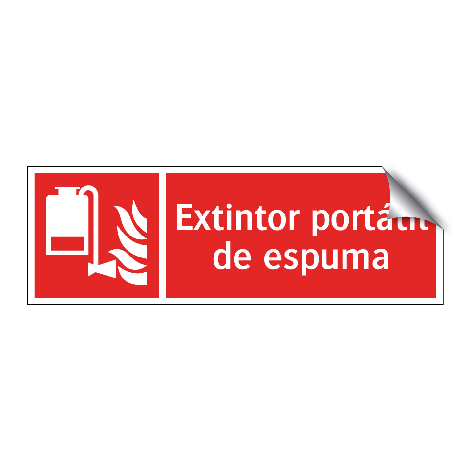 Extintor portátil de espuma
