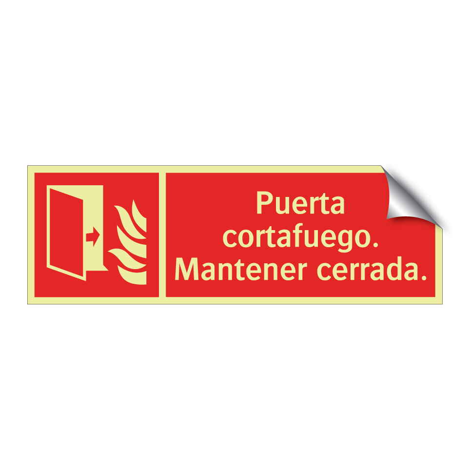 Puerta cortafuego. Mantener cerrada.