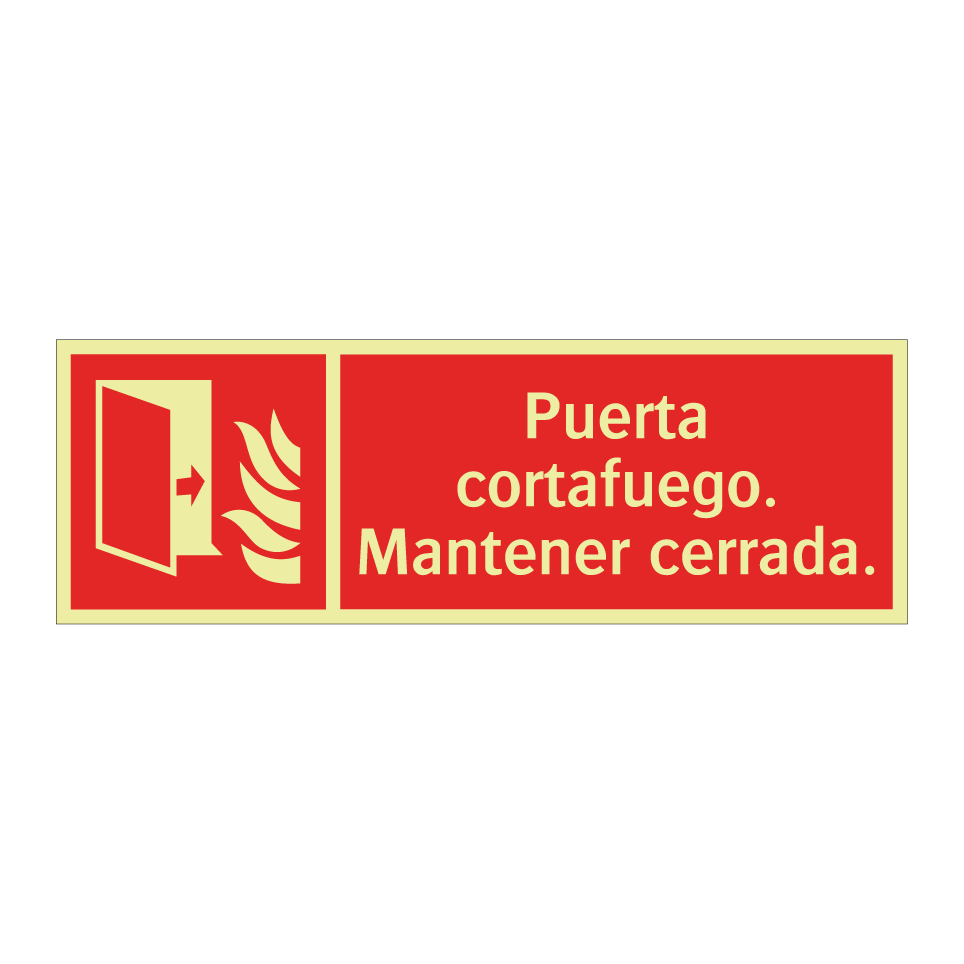 Puerta cortafuego. Mantener cerrada.