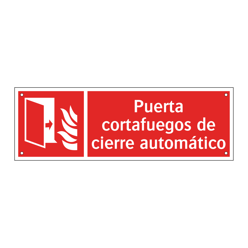 Puerta cortafuegos de cierre automático