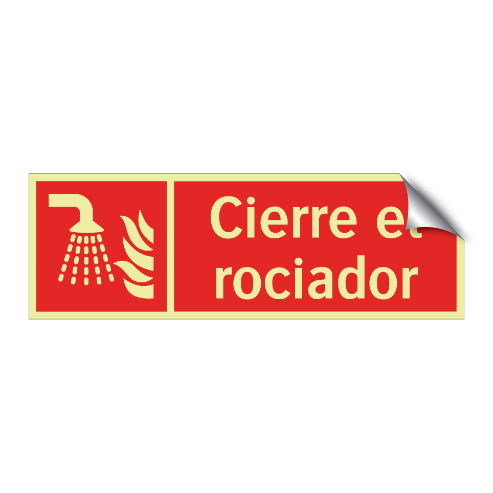Cierre el rociador