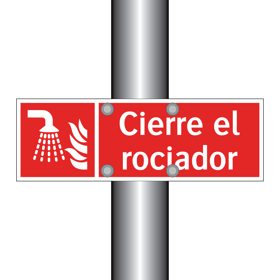 Cierre el rociador