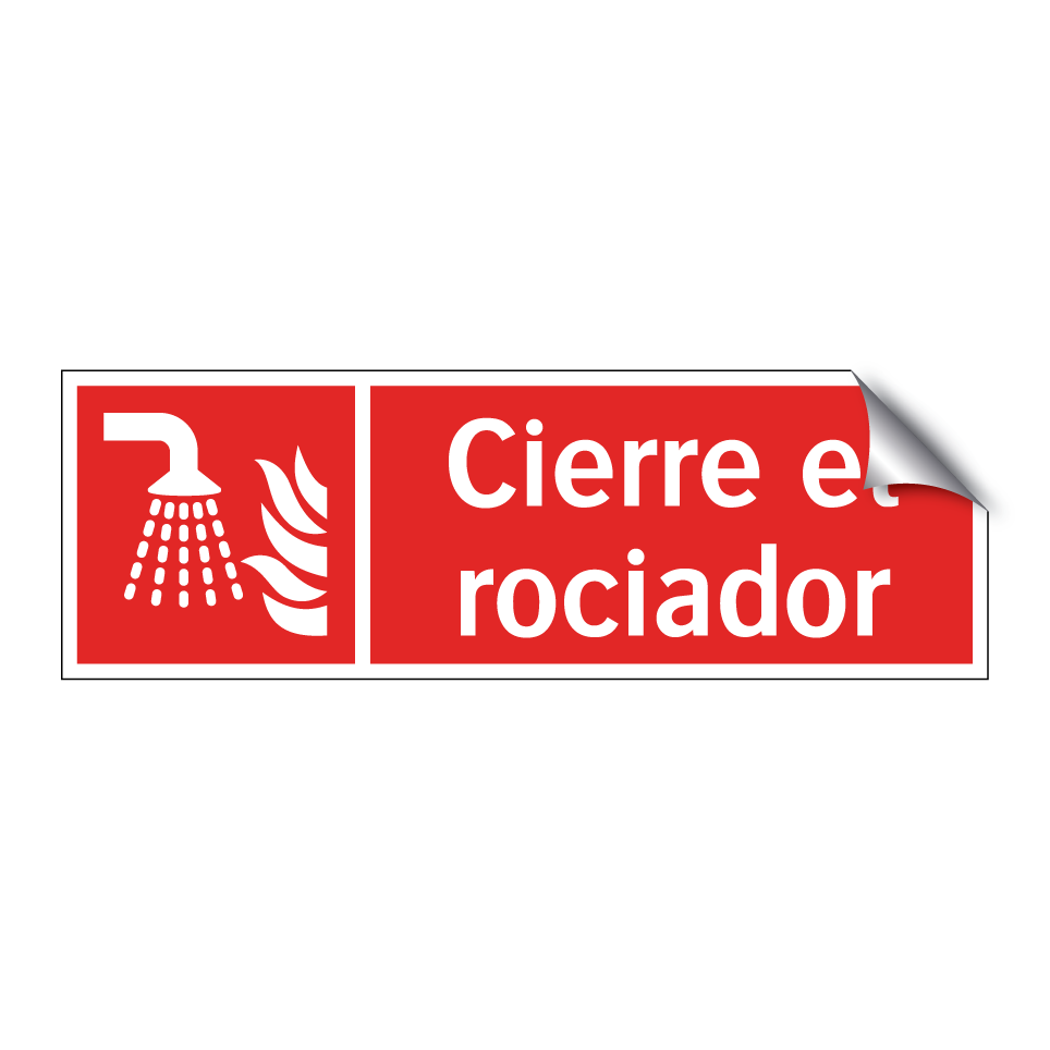 Cierre el rociador