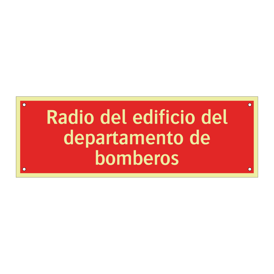 Radio del edificio del departamento de bomberos