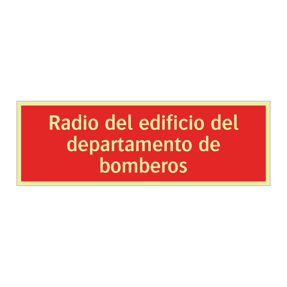 Radio del edificio del departamento de bomberos