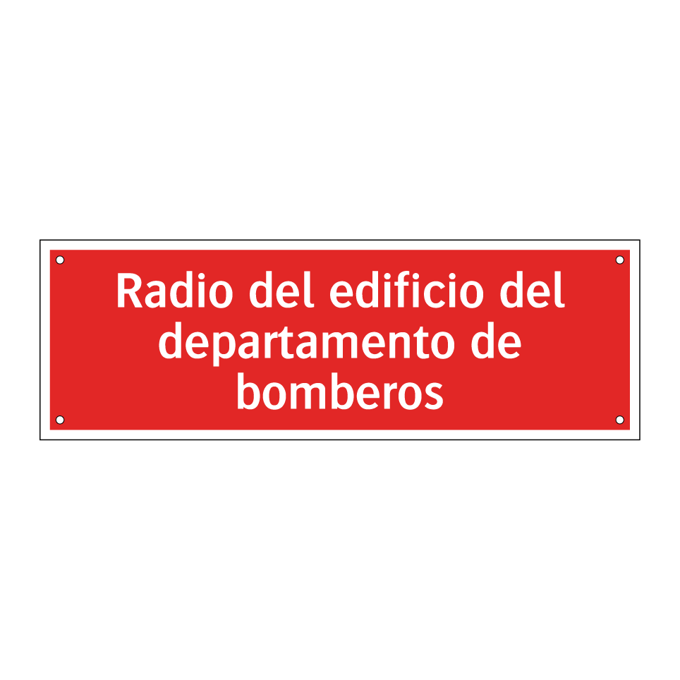 Radio del edificio del departamento de bomberos