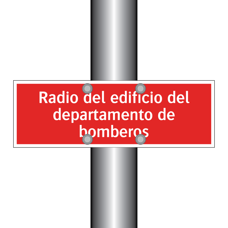 Radio del edificio del departamento de bomberos