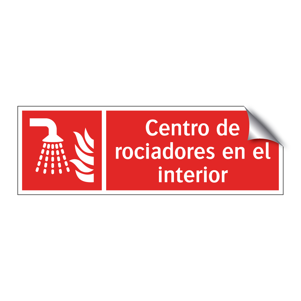 Centro de rociadores en el interior
