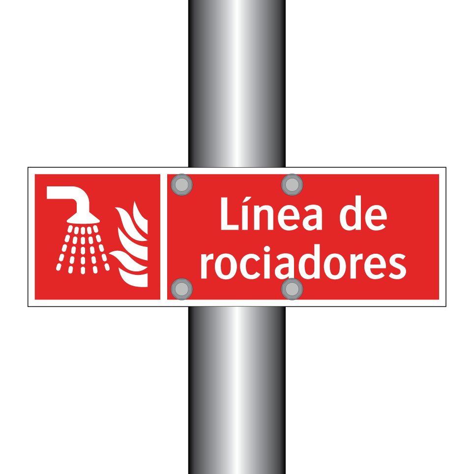 Línea de rociadores