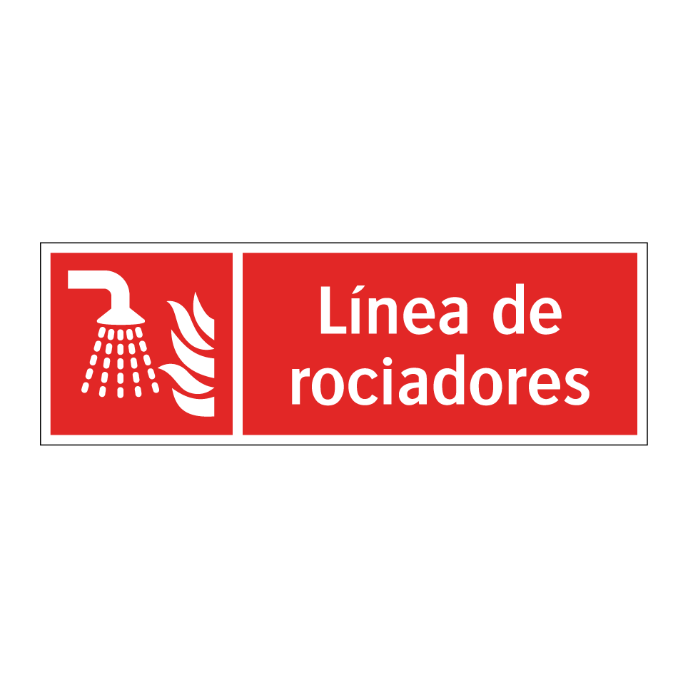 Línea de rociadores